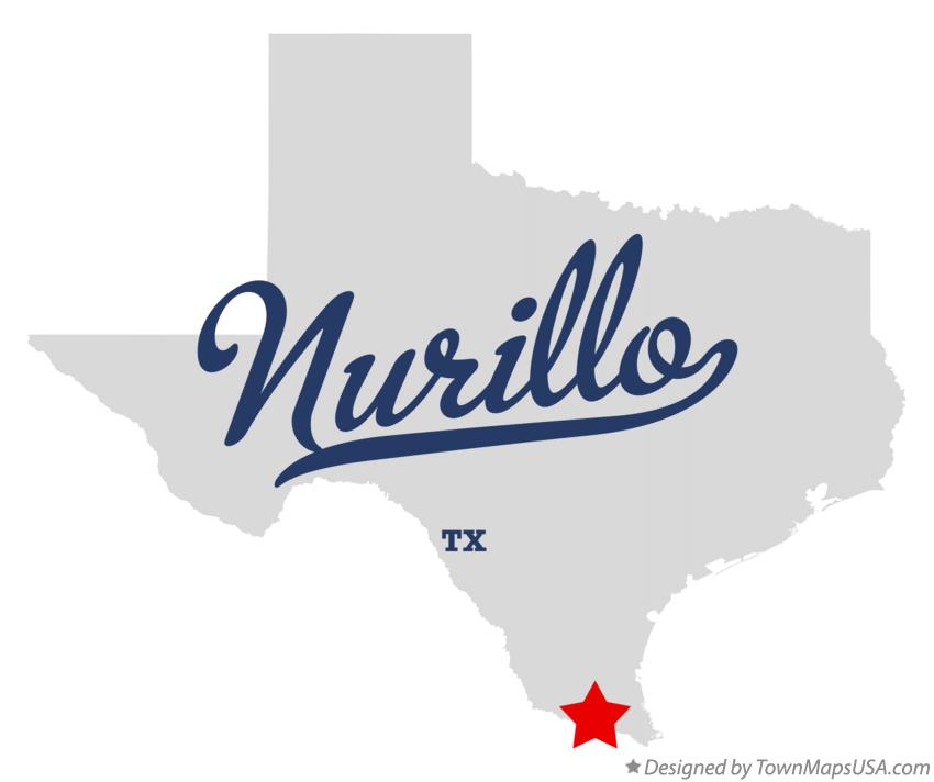 Map of Nurillo Texas TX