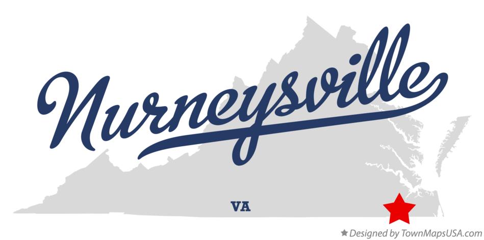 Map of Nurneysville Virginia VA