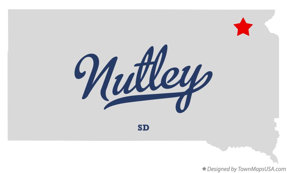 Map of Nutley South Dakota SD