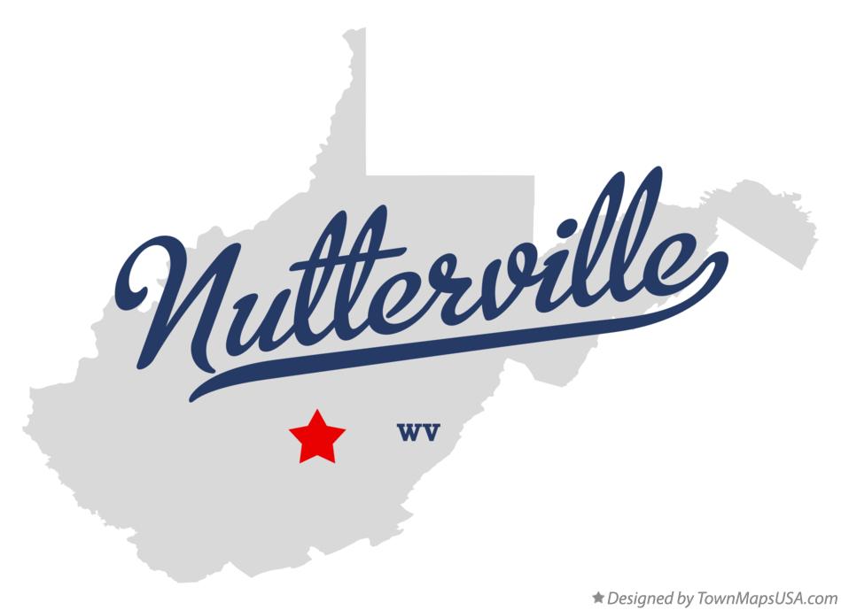 Map of Nutterville West Virginia WV