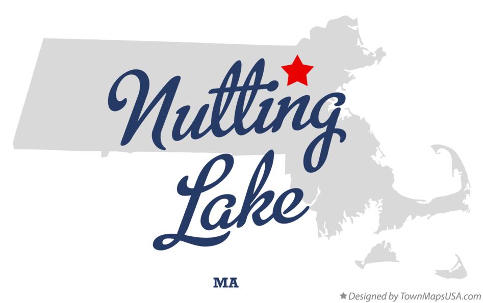 Map of Nutting Lake Massachusetts MA