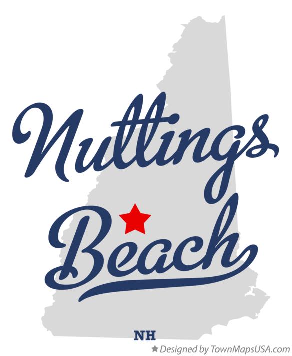 Map of Nuttings Beach New Hampshire NH