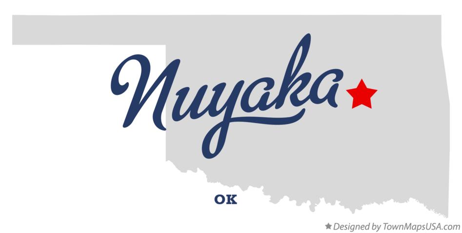 Map of Nuyaka Oklahoma OK