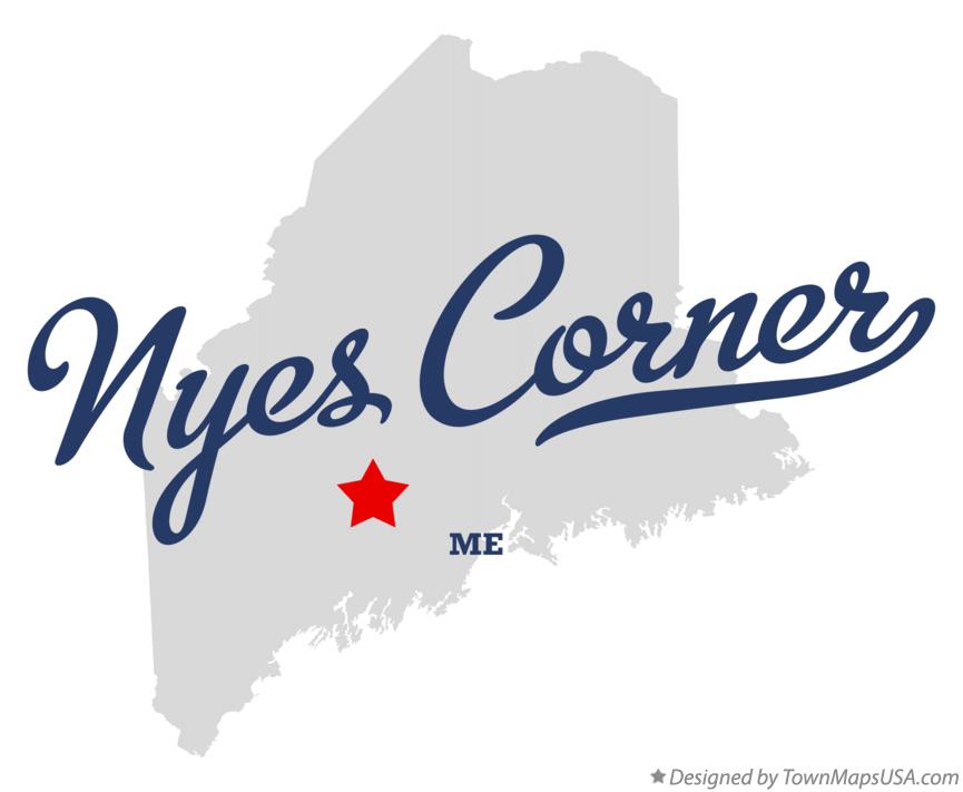 Map of Nyes Corner Maine ME