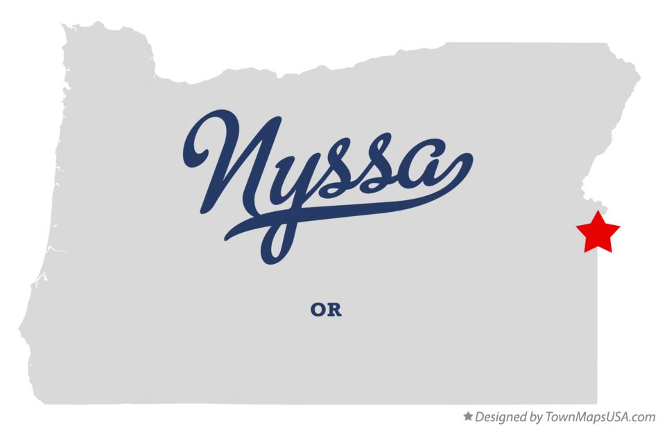 Map of Nyssa Oregon OR