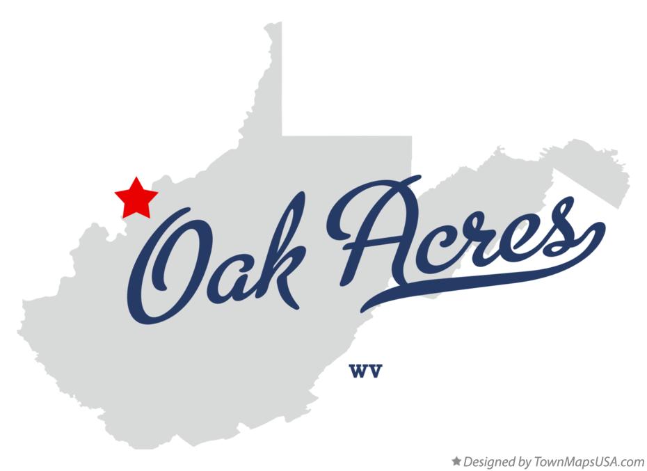 Map of Oak Acres West Virginia WV