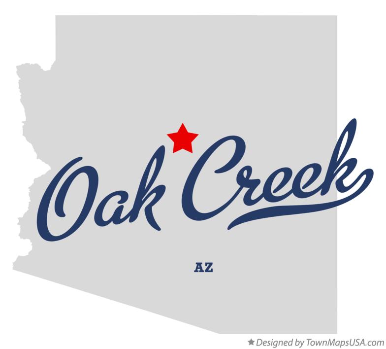 Map of Oak Creek Arizona AZ