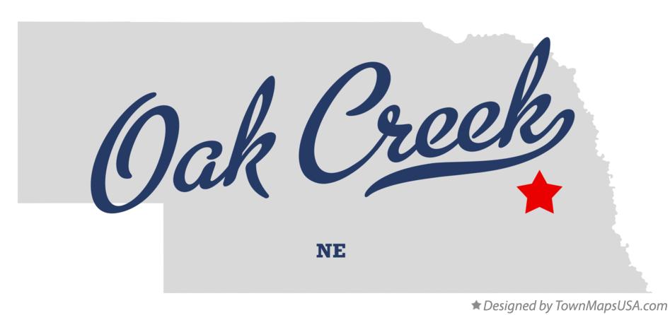 Map of Oak Creek Nebraska NE