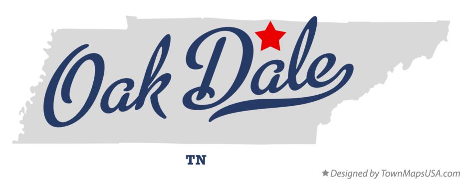 Map of Oak Dale Tennessee TN