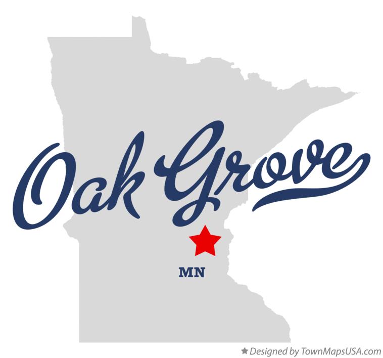 Map of Oak Grove Minnesota MN
