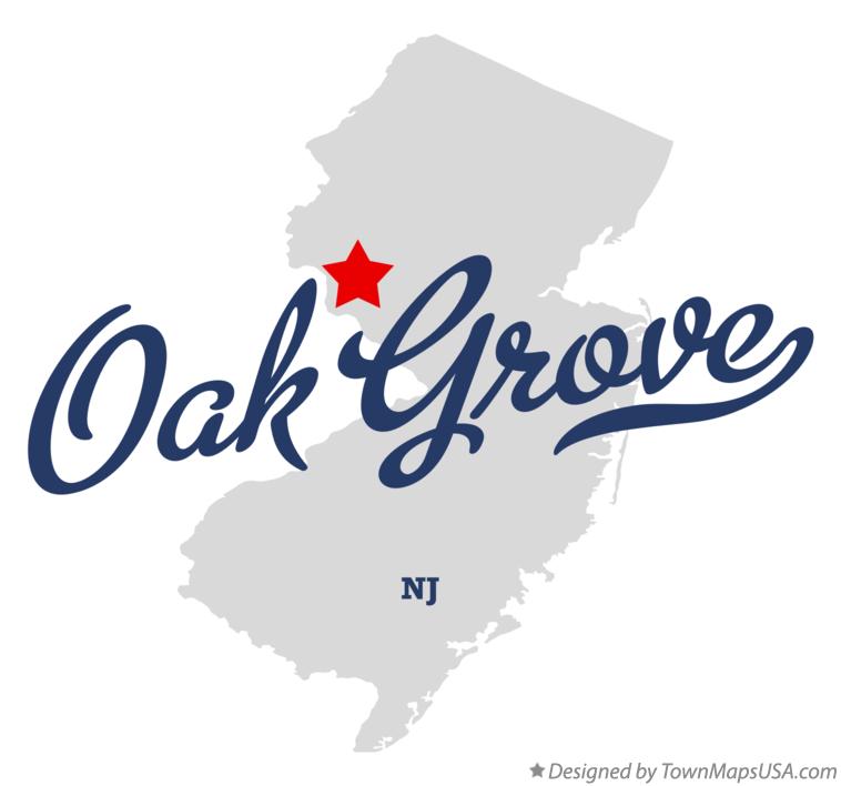 Map of Oak Grove New Jersey NJ