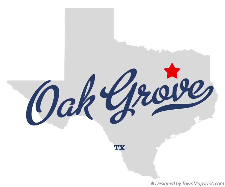 Map of Oak Grove Texas TX