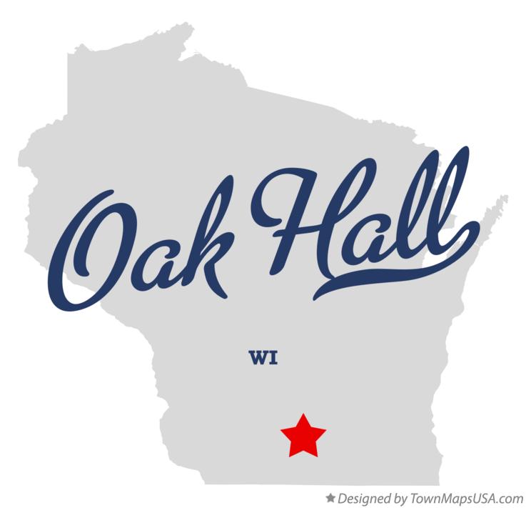 Map of Oak Hall Wisconsin WI