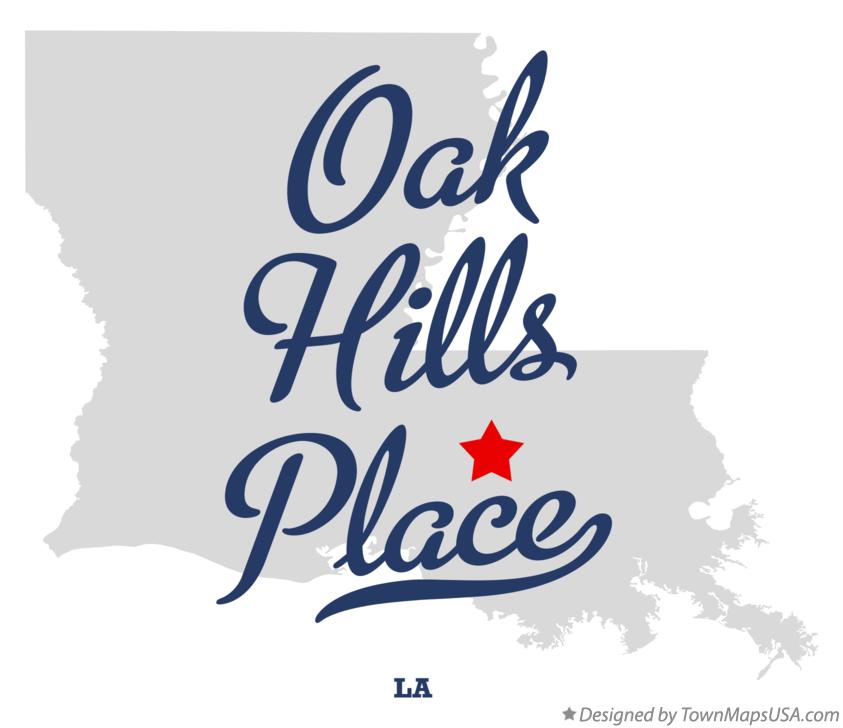 Map of Oak Hills Place Louisiana LA