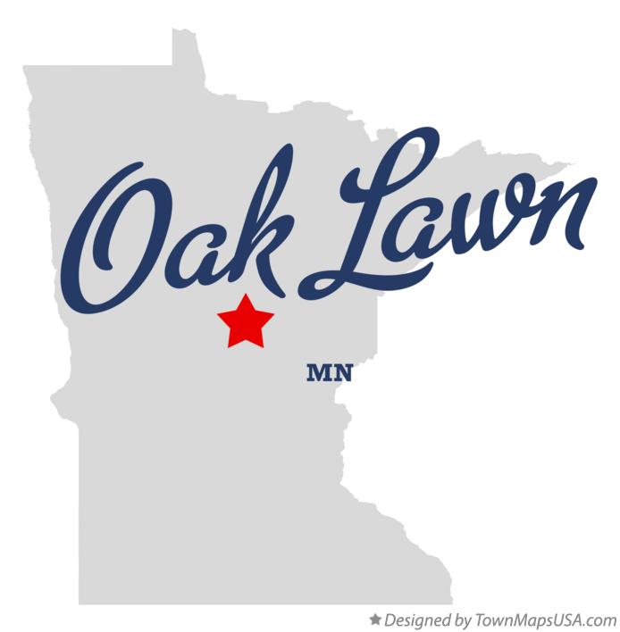 Map of Oak Lawn Minnesota MN