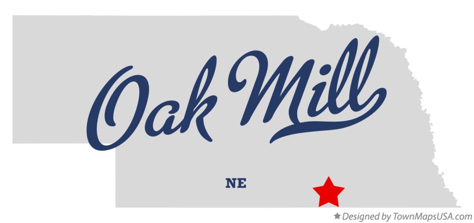 Map of Oak Mill Nebraska NE