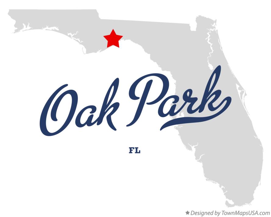 Map of Oak Park Florida FL