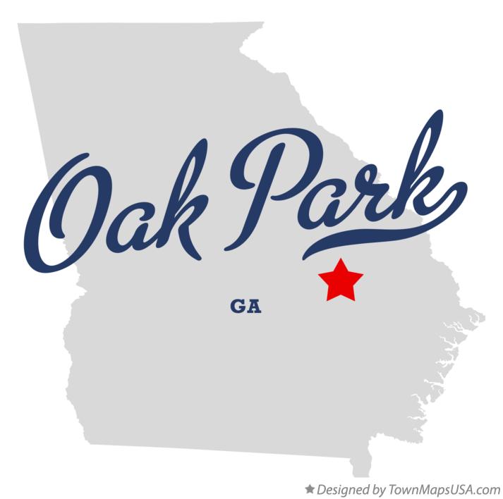 Map of Oak Park Georgia GA