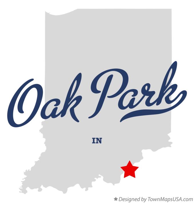Map of Oak Park Indiana IN