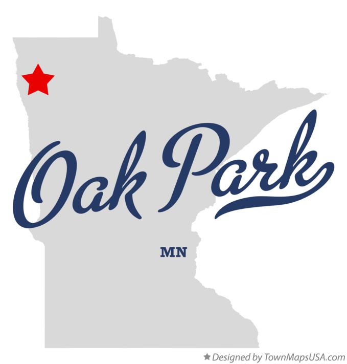 Map of Oak Park Minnesota MN