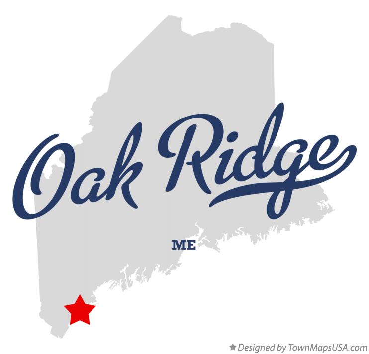Map of Oak Ridge Maine ME