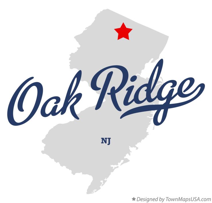 Map of Oak Ridge New Jersey NJ