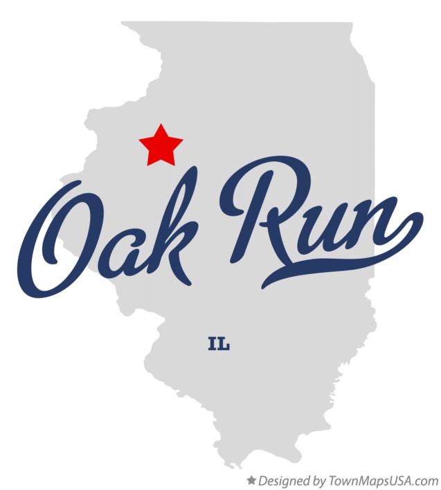 Map of Oak Run Illinois IL