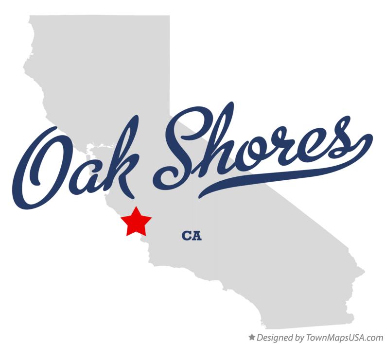 Map of Oak Shores California CA