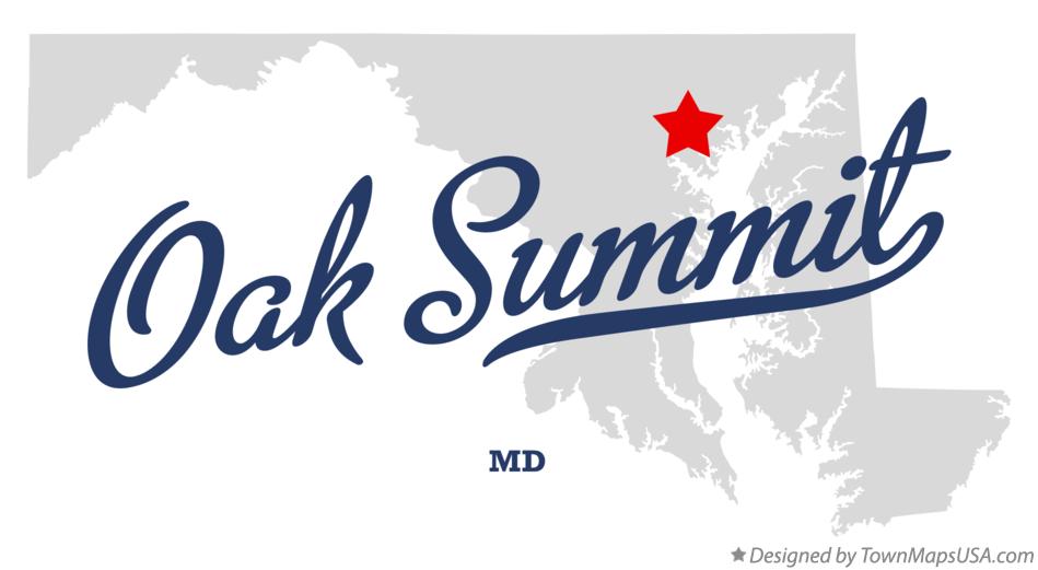 Map of Oak Summit Maryland MD