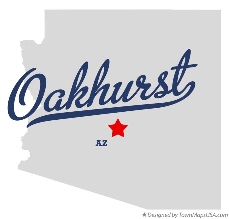 Map of Oakhurst Arizona AZ