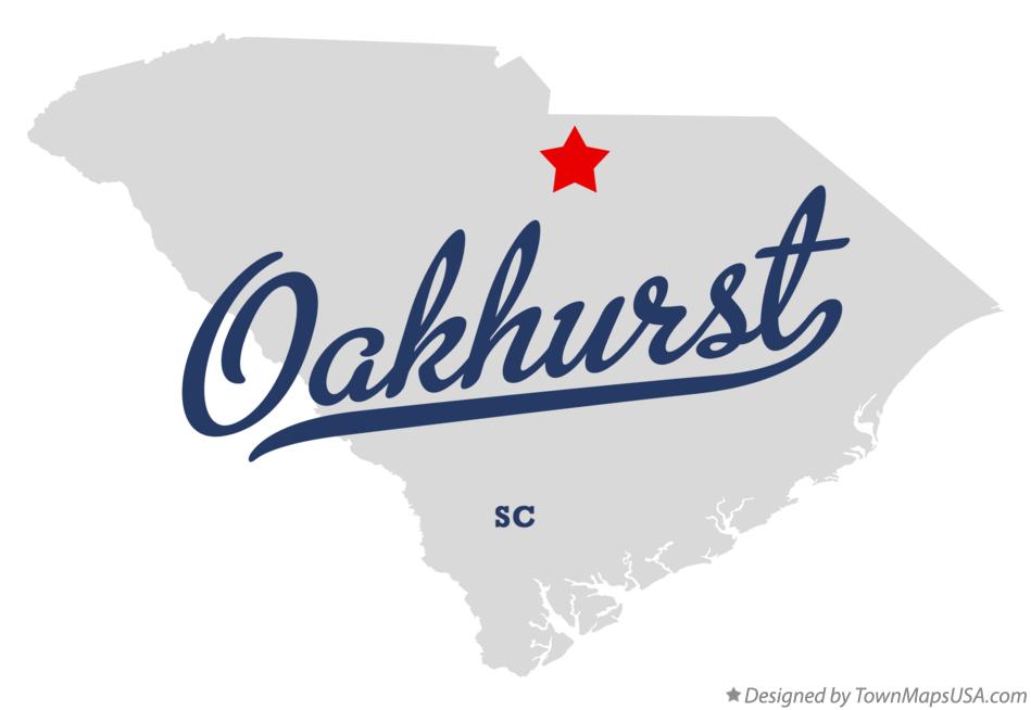 Map of Oakhurst South Carolina SC