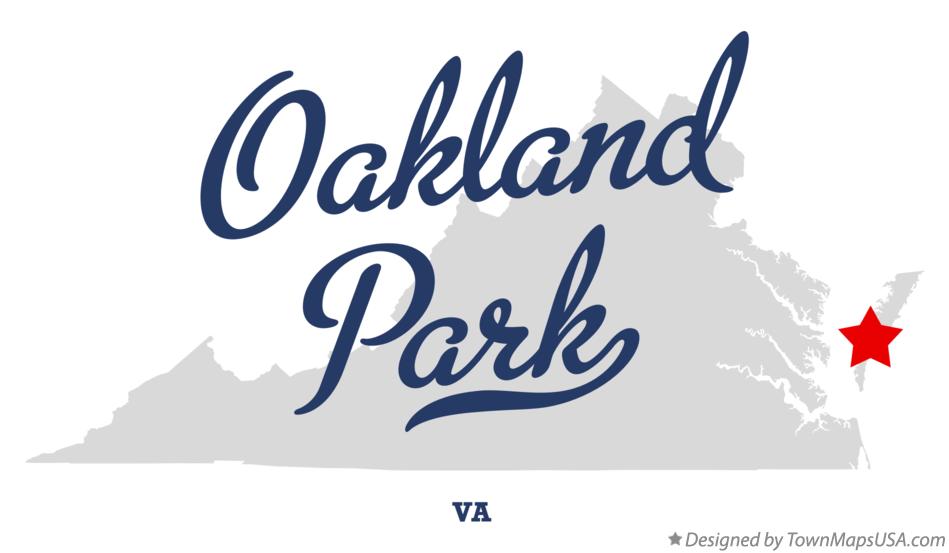 Map of Oakland Park Virginia VA