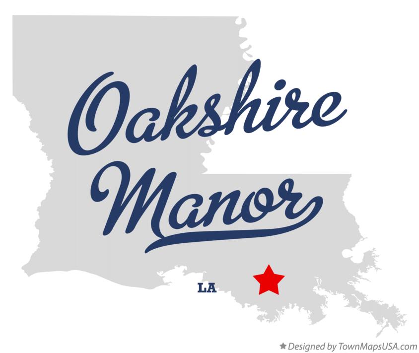 Map of Oakshire Manor Louisiana LA