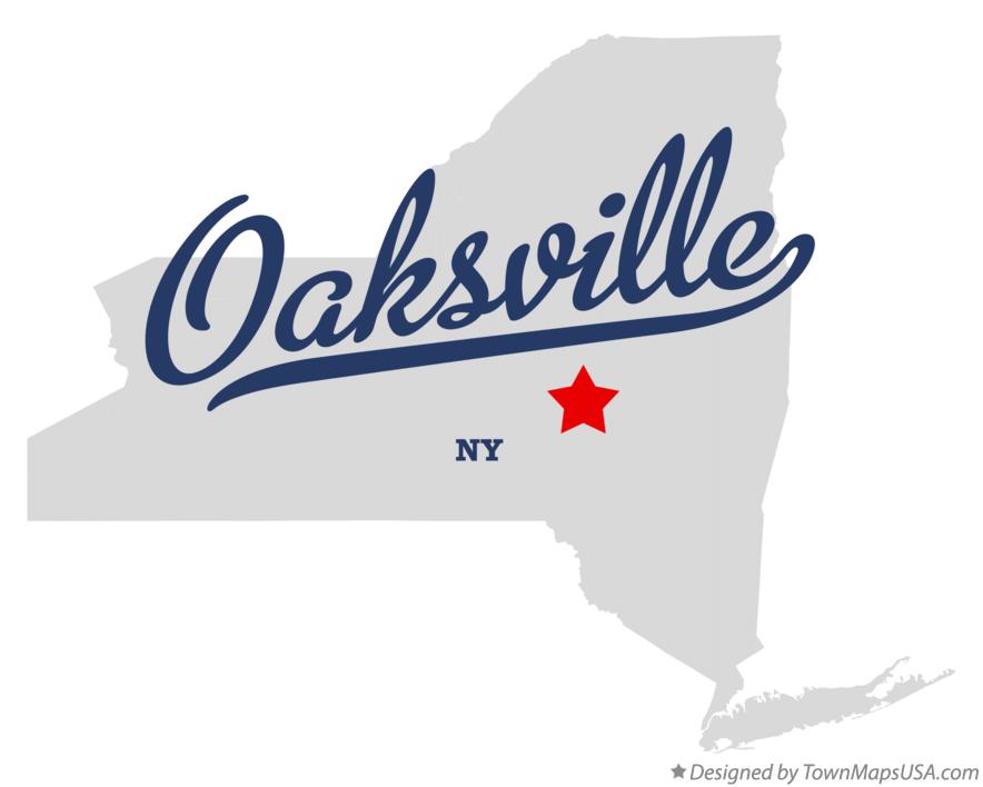 Map of Oaksville New York NY