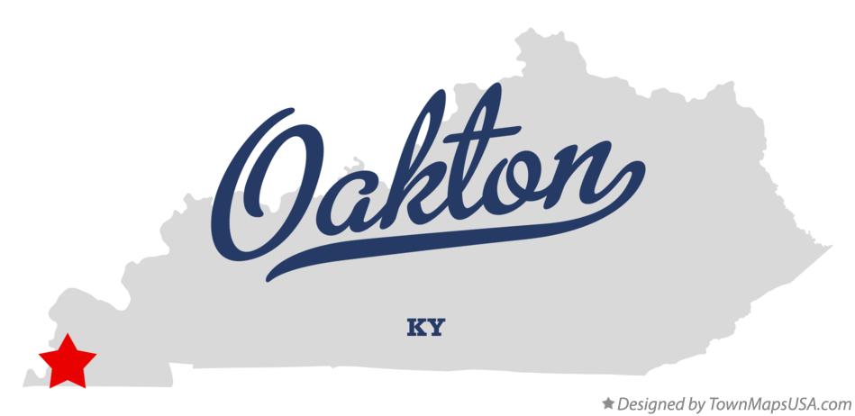 Map of Oakton Kentucky KY