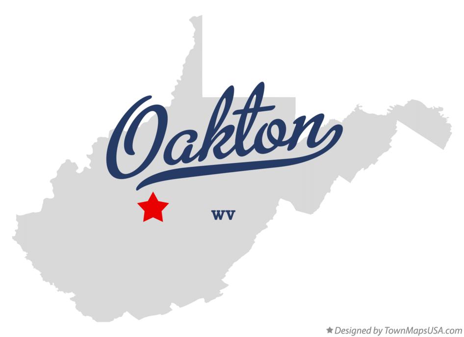 Map of Oakton West Virginia WV