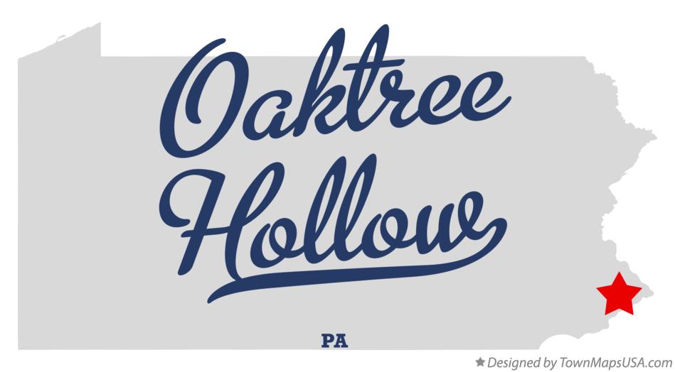 Map of Oaktree Hollow Pennsylvania PA