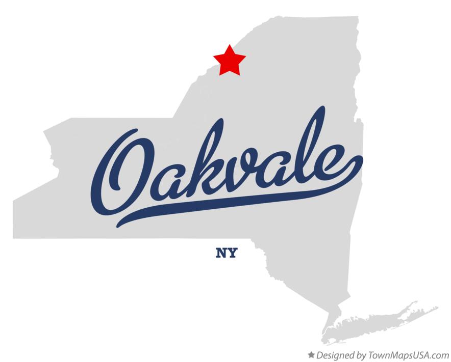 Map of Oakvale New York NY