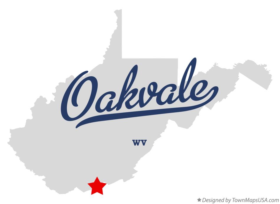 Map of Oakvale West Virginia WV