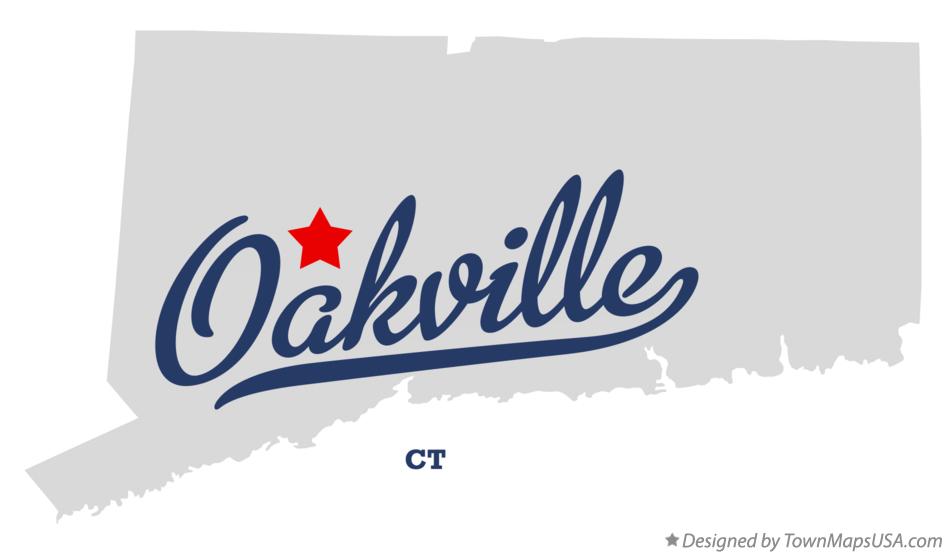 Map of Oakville Connecticut CT