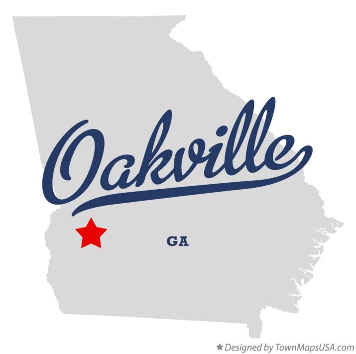 Map of Oakville Georgia GA