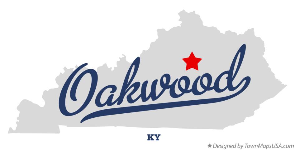 Map of Oakwood Kentucky KY