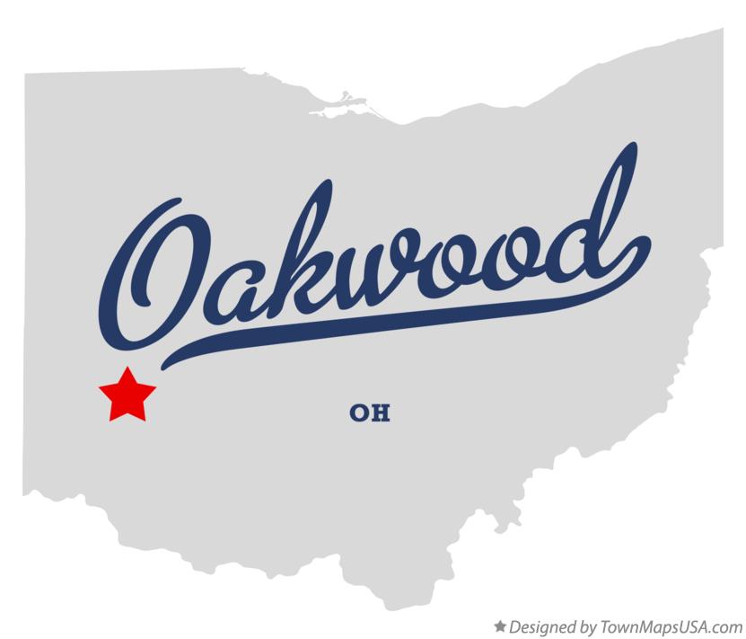 Map of Oakwood Ohio OH