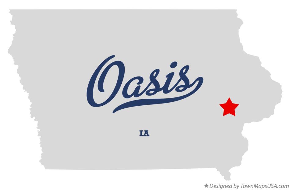 Map of Oasis Iowa IA