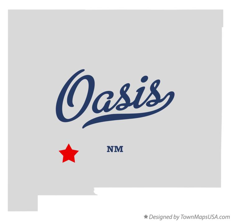 Map of Oasis New Mexico NM