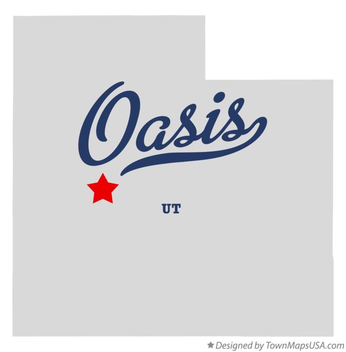 Map of Oasis Utah UT