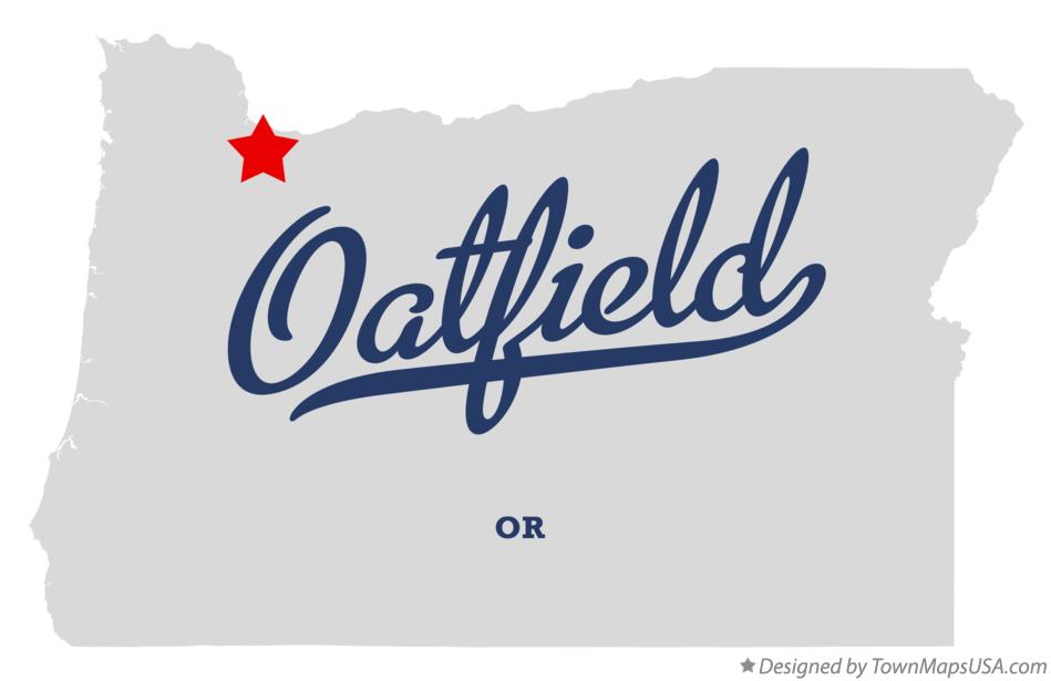 Map of Oatfield Oregon OR