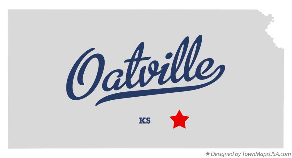 Map of Oatville Kansas KS