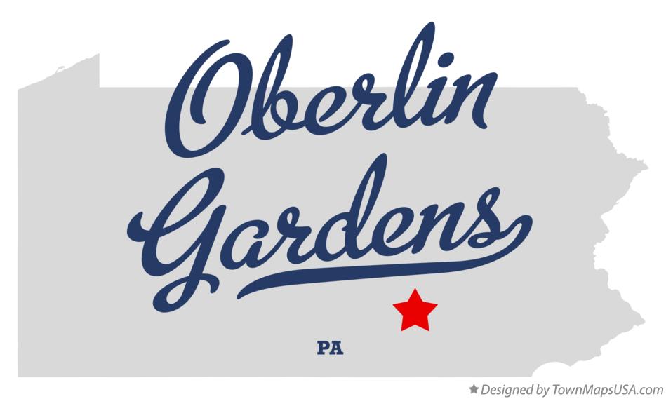 Map of Oberlin Gardens Pennsylvania PA