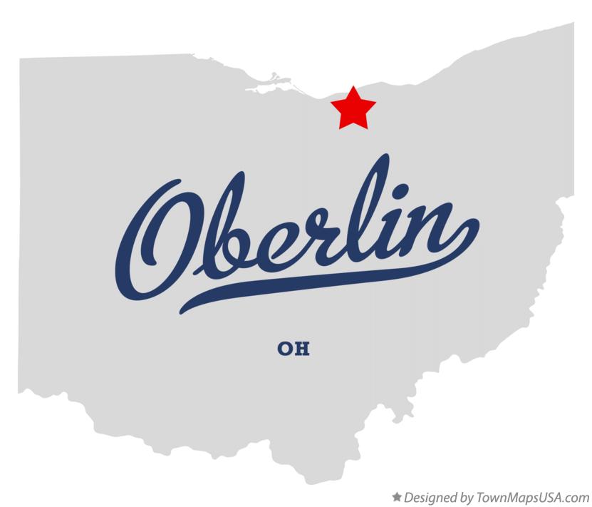 Map of Oberlin Ohio OH